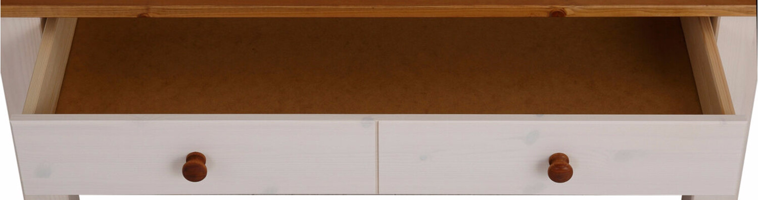 Stolić za kavu Denton 754 (Bijela + Hrast u boji meda)