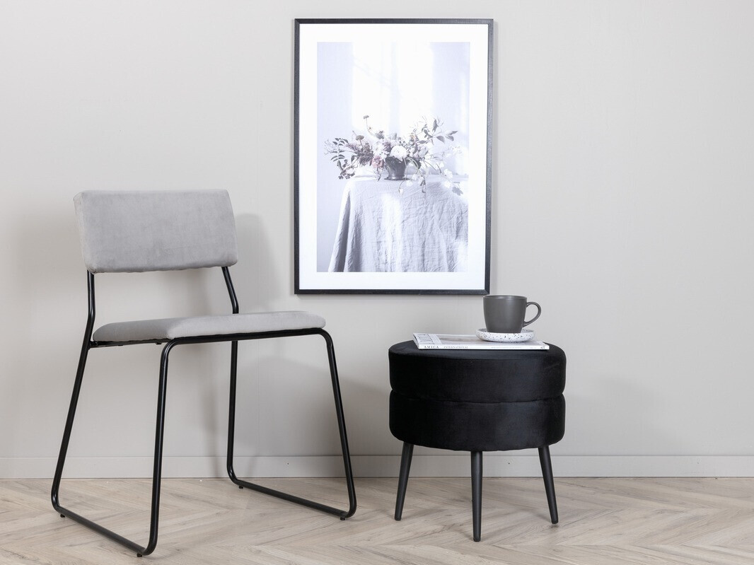 Stolica Dallas 2613 (Svijetlo siva + Crna)