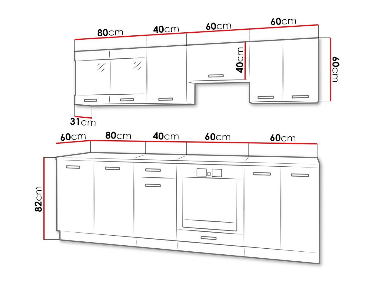 Kuhinjski set Tucson 163