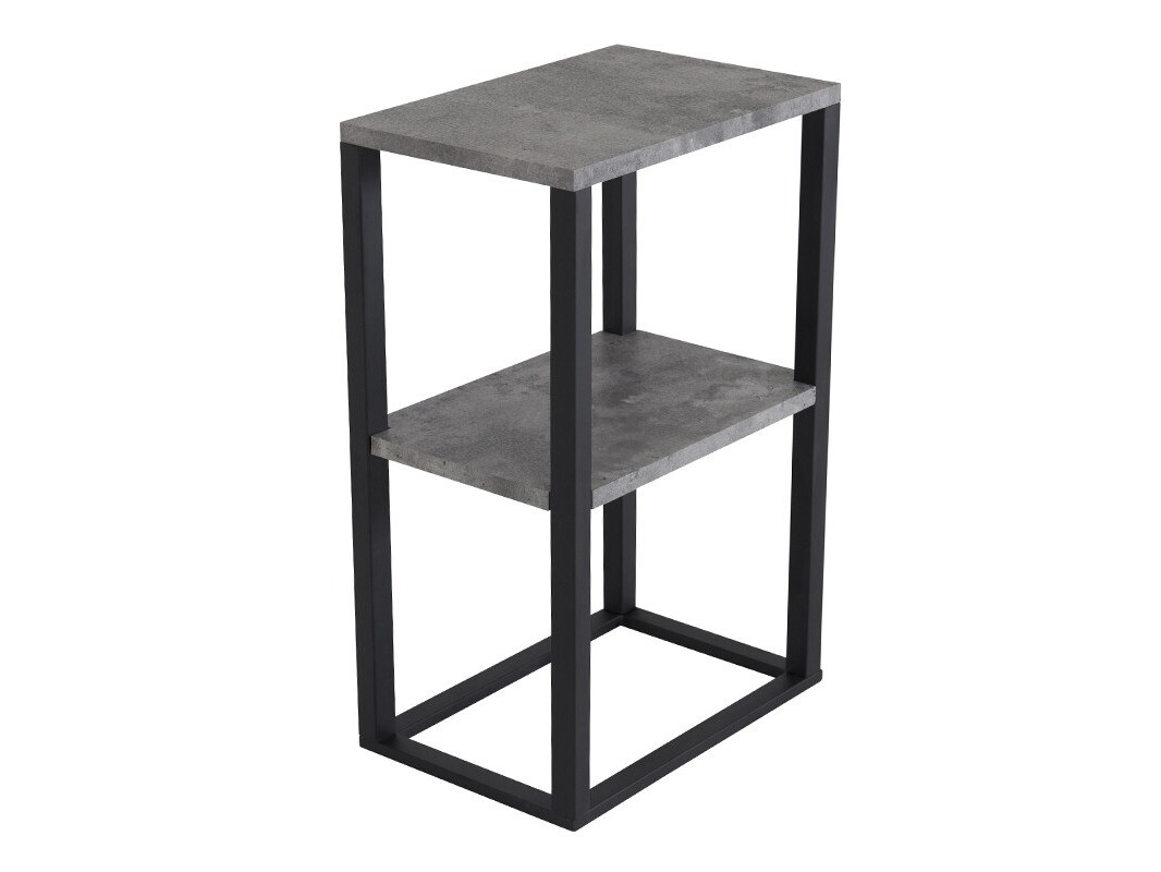 Pomoćni stolić Dallas 3219 (Crna + Boja betona)