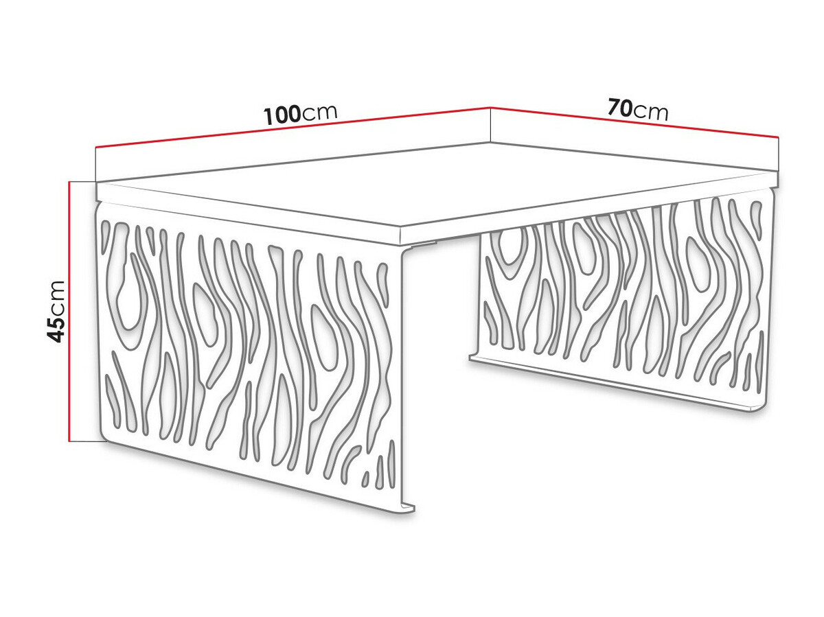Stolić za kavu Germantown 108 (Sjajno crna + Mat crna)