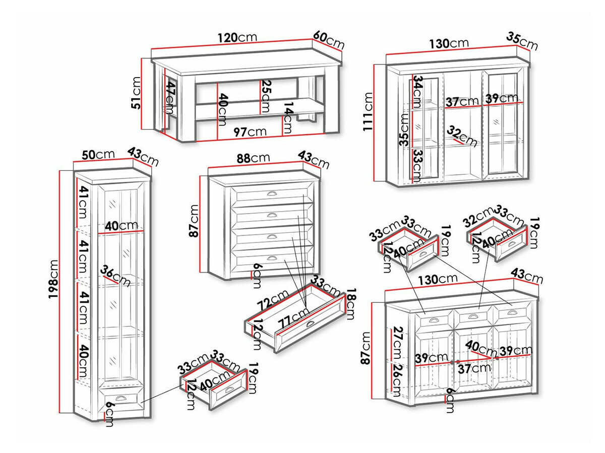 Set za dnevni boravak Ferdore 162