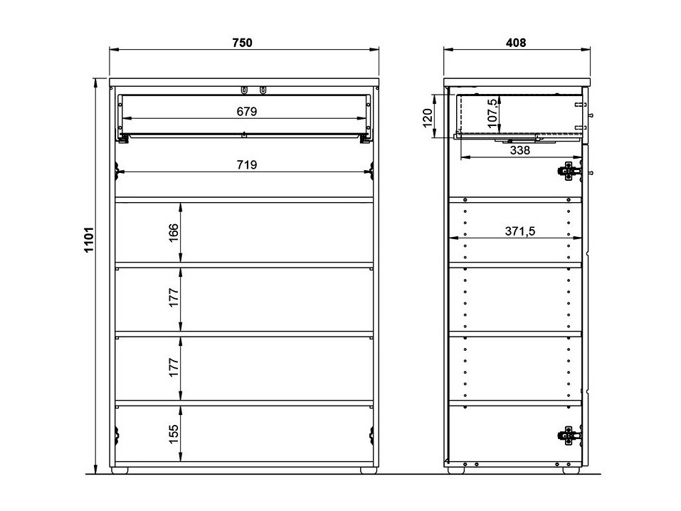 Polica za cipele Salciro 100