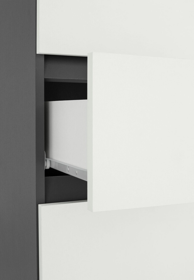 Samostojeći kupaonski ormarić Soncamu 106 (Bijela + Antracit)