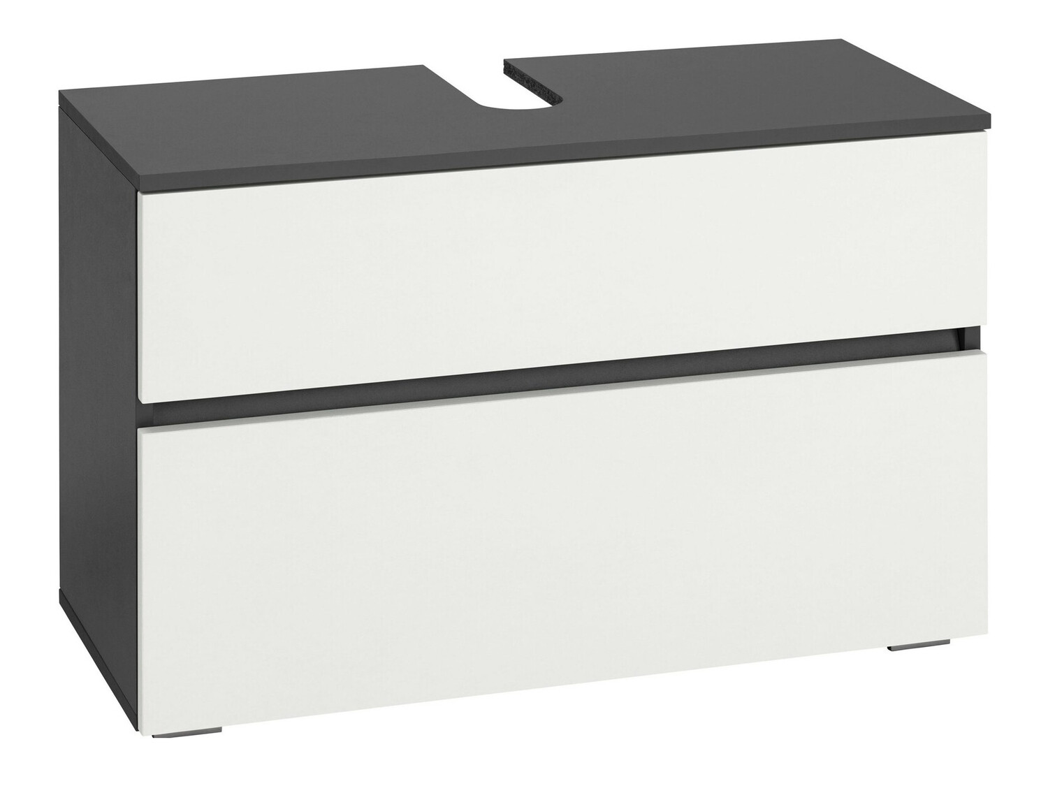 Samostojeći kupaonski ormarić za umivaonik Soncamu 109 (Bijela + Antracit)