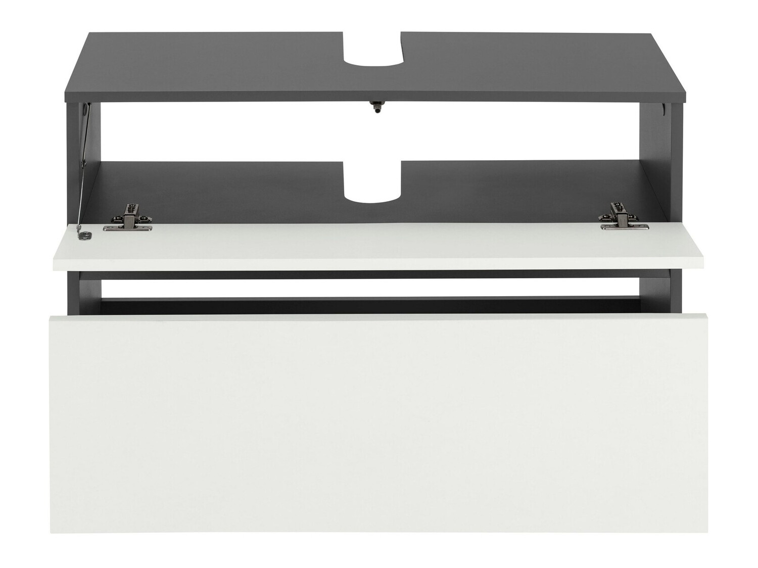 Samostojeći kupaonski ormarić za umivaonik Soncamu 109 (Bijela + Antracit)