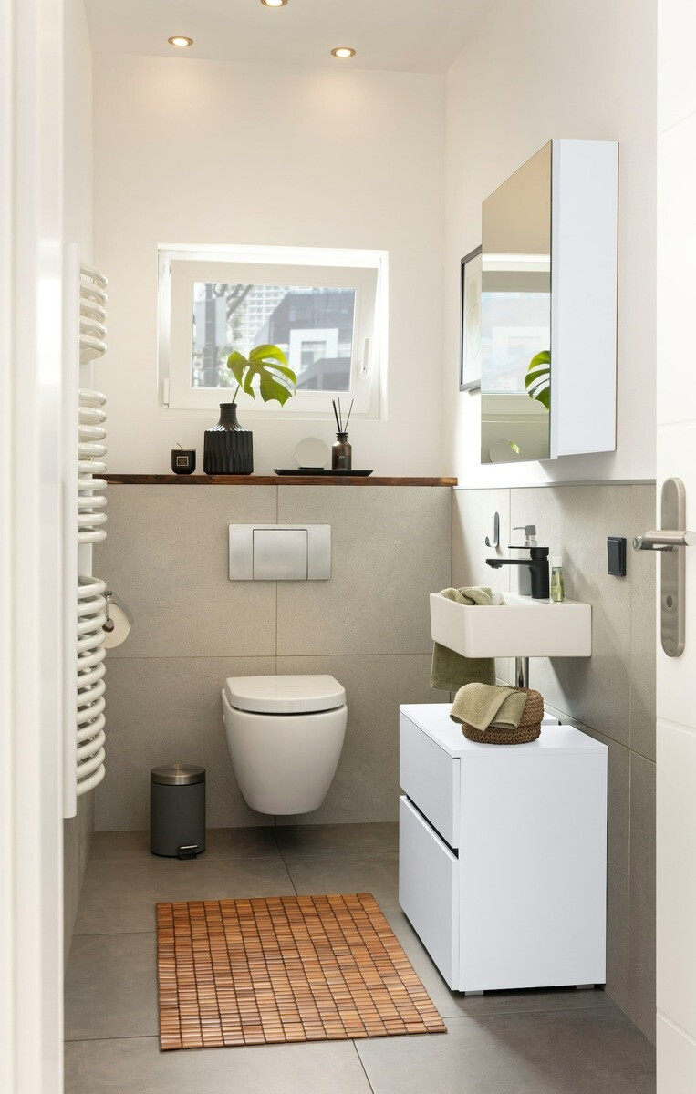 Samostojeći kupaonski ormarić za umivaonik Soncamu 110 (Bijela)