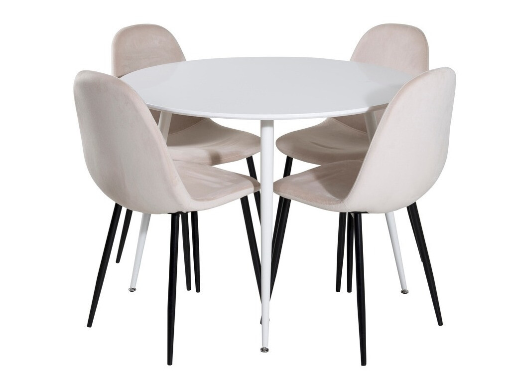 Blagovaonski set Dallas 1581 (Krem + Crna)