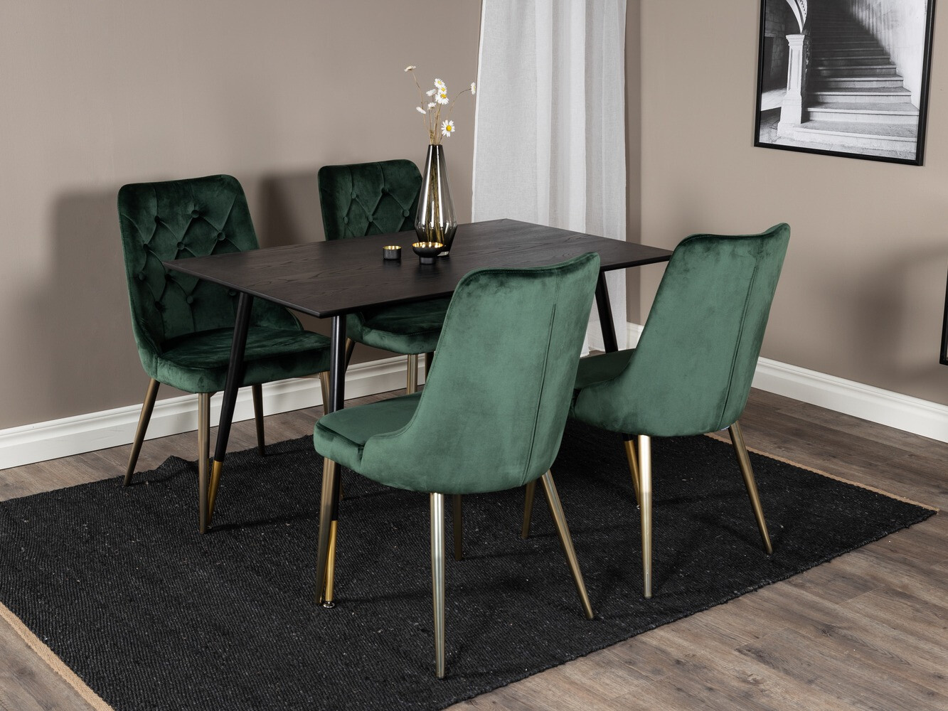 Blagovaonski set Dallas 1673 (Zelena + zlatna)