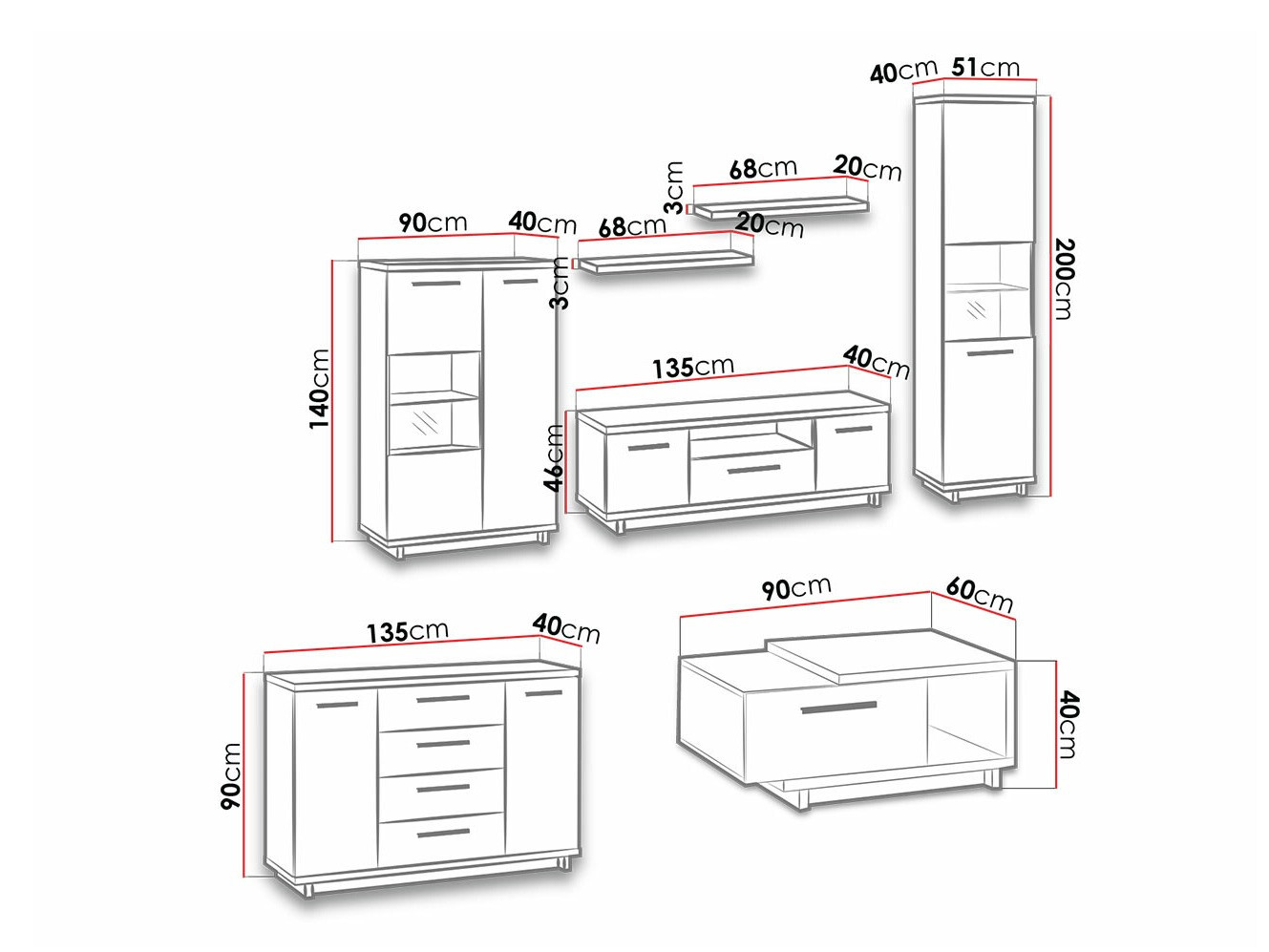 Set za dnevni boravak Morlira 115