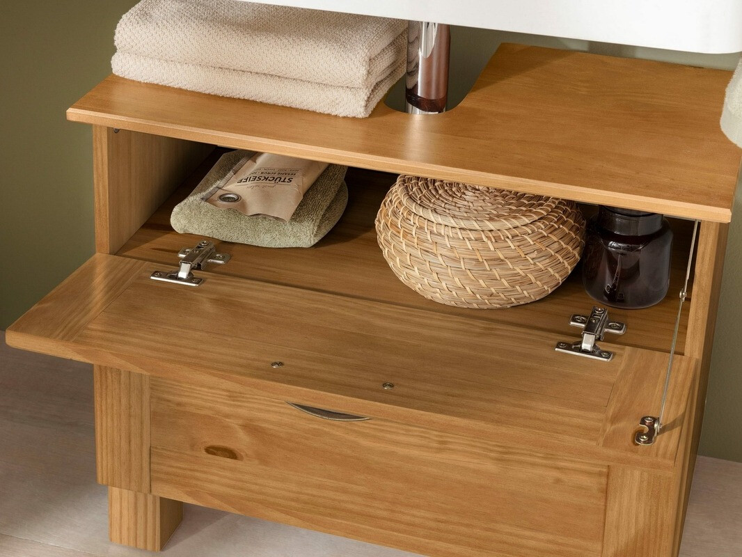 Samostojeći kupaonski ormarić za umivaonik Ophlevu 102 (Bor)