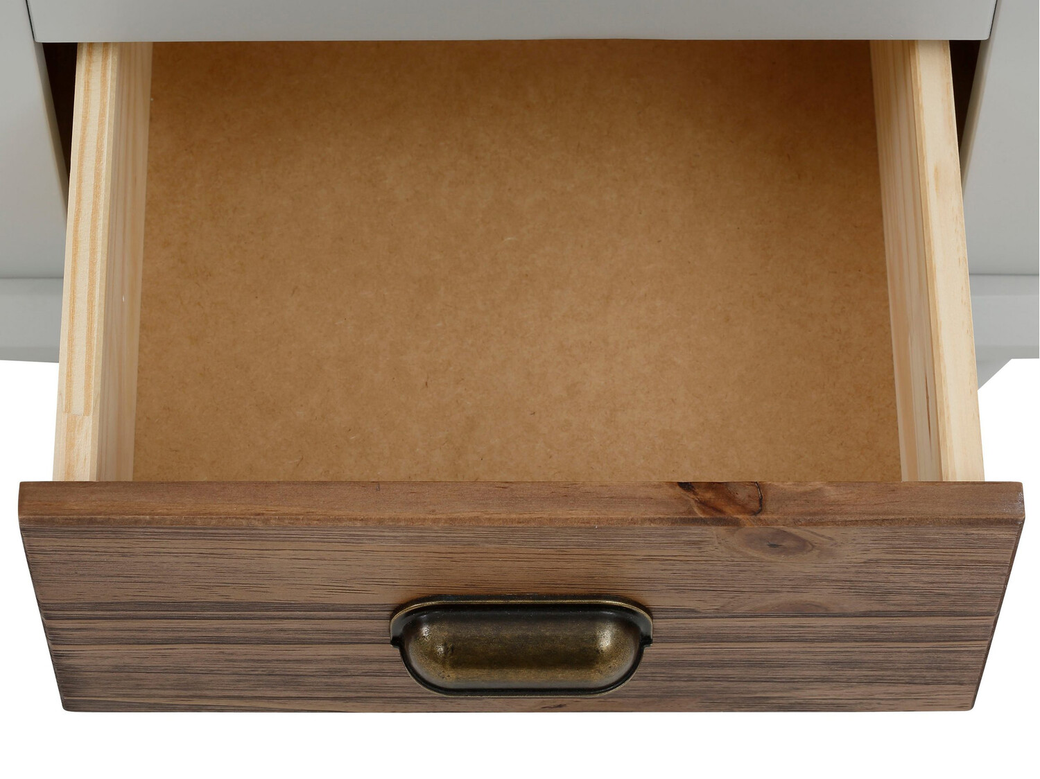 Noćni ormarić Tivmeri 101 (Siva + Smeđa)