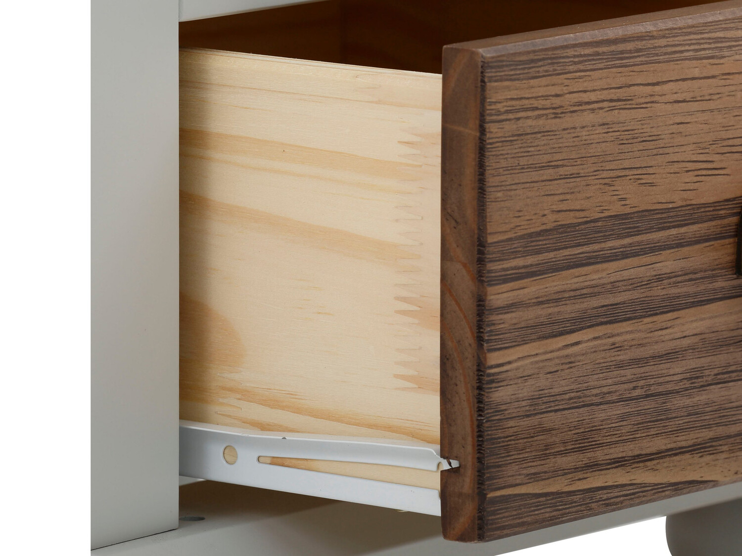 Noćni ormarić Tivmeri 101 (Siva + Smeđa)