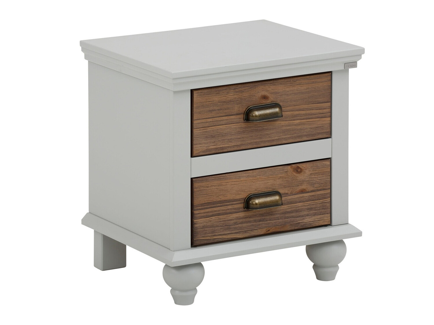 Noćni ormarić Tivmeri 101 (Siva + Smeđa)