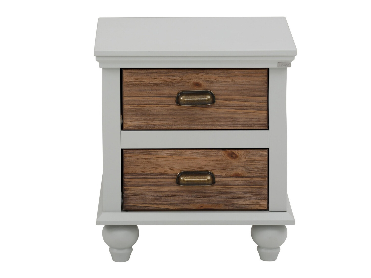 Noćni ormarić Tivmeri 101 (Siva + Smeđa)