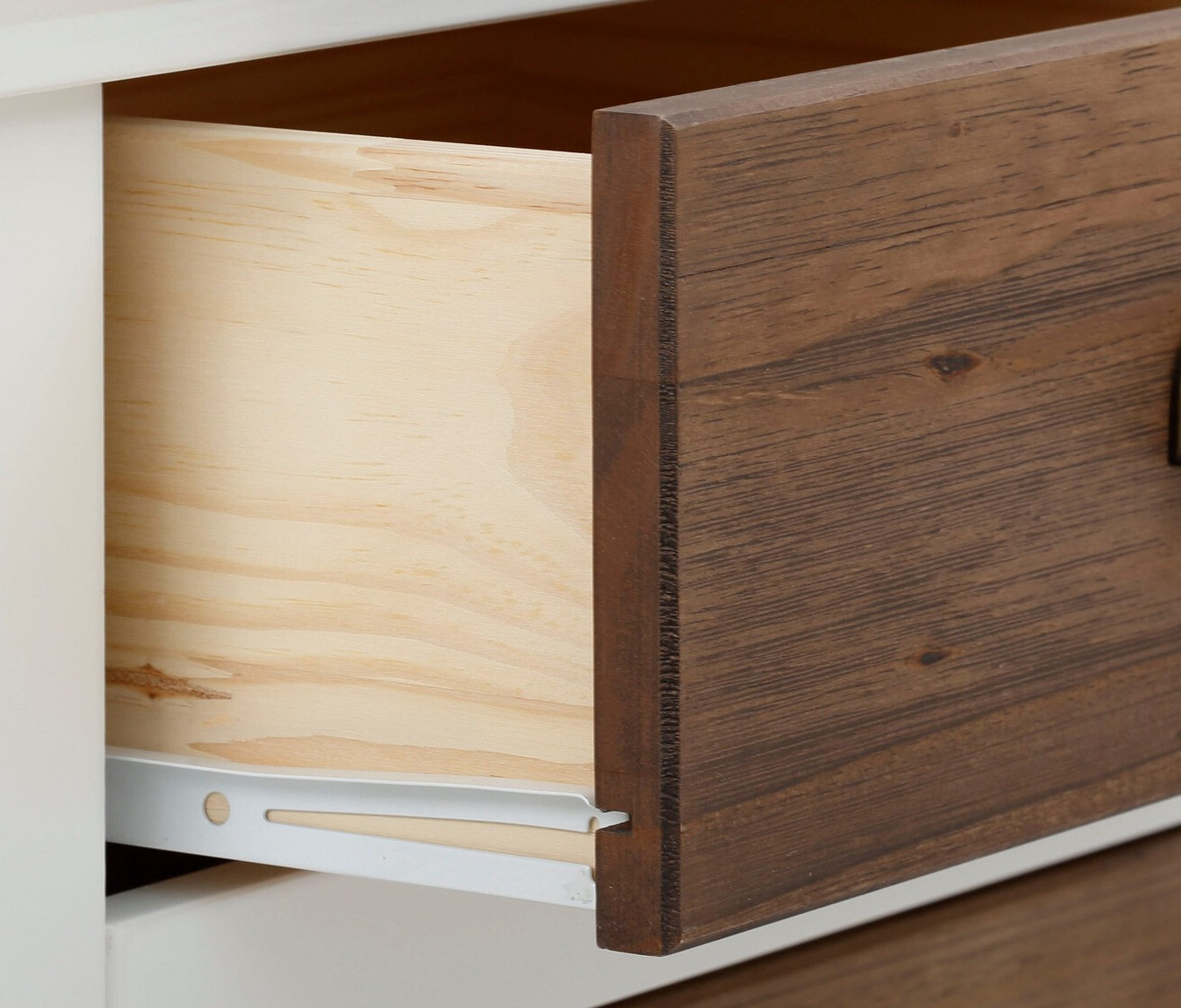 Komoda Tivmeri 103 (Bijela + Smeđa)