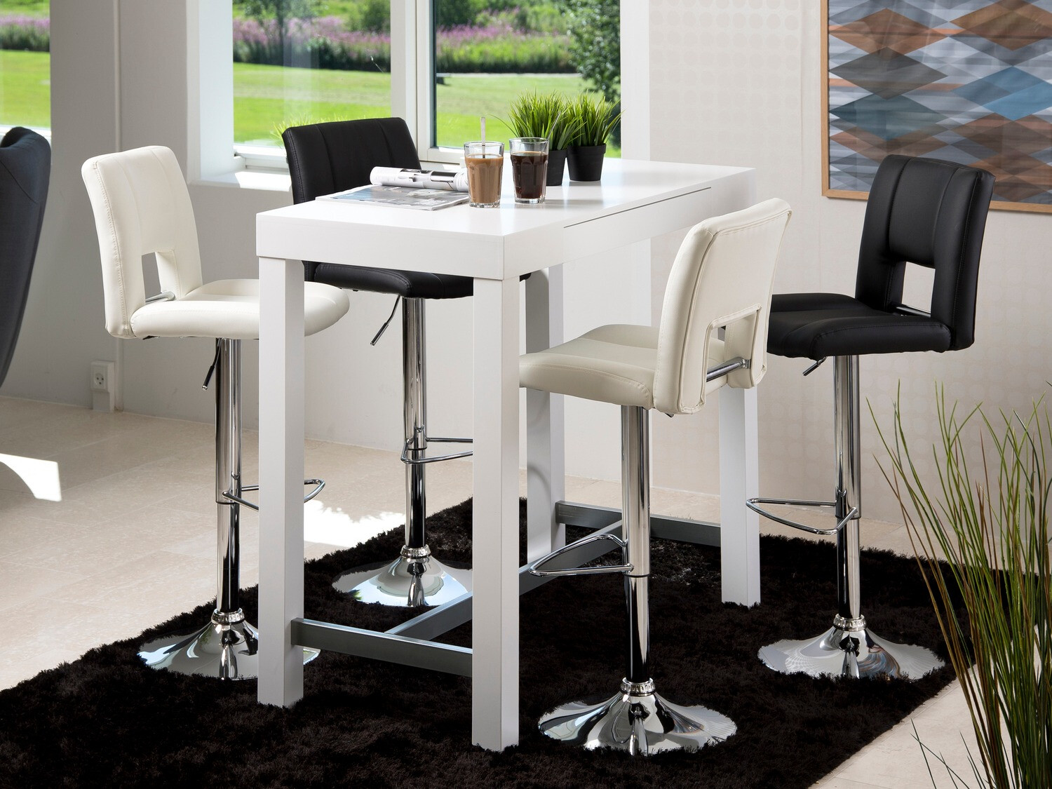 Polubarska stolica Norsica 145 (Crna + Srebrna)