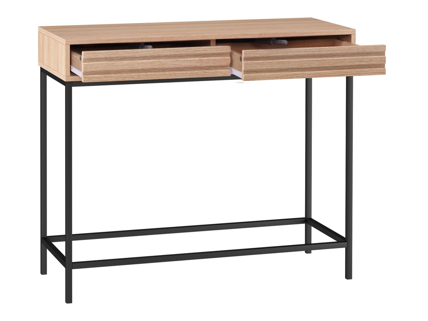 Konzolni stolić Denton 846 (Crna + Hrast)