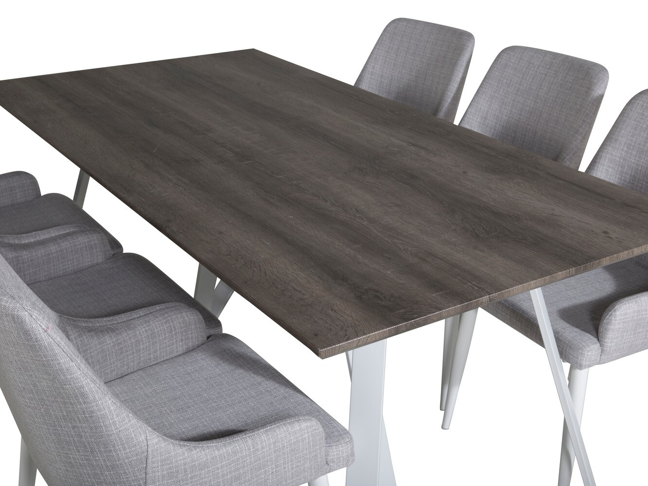 Blagovaonski set Dallas 1973 (Bijela + Svijetlo siva)