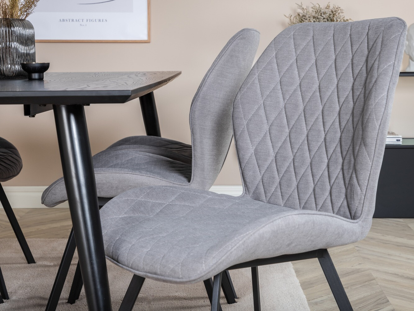 Blagovaonski set Dallas 2582 (Crna + Mesing)