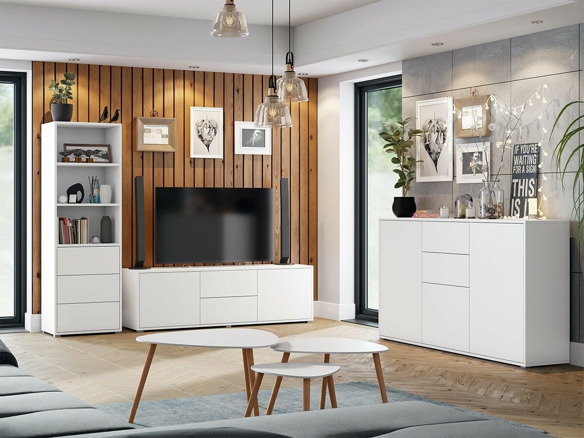 Set za dnevni boravak Comfivo Fersoe 110 (Bijela)