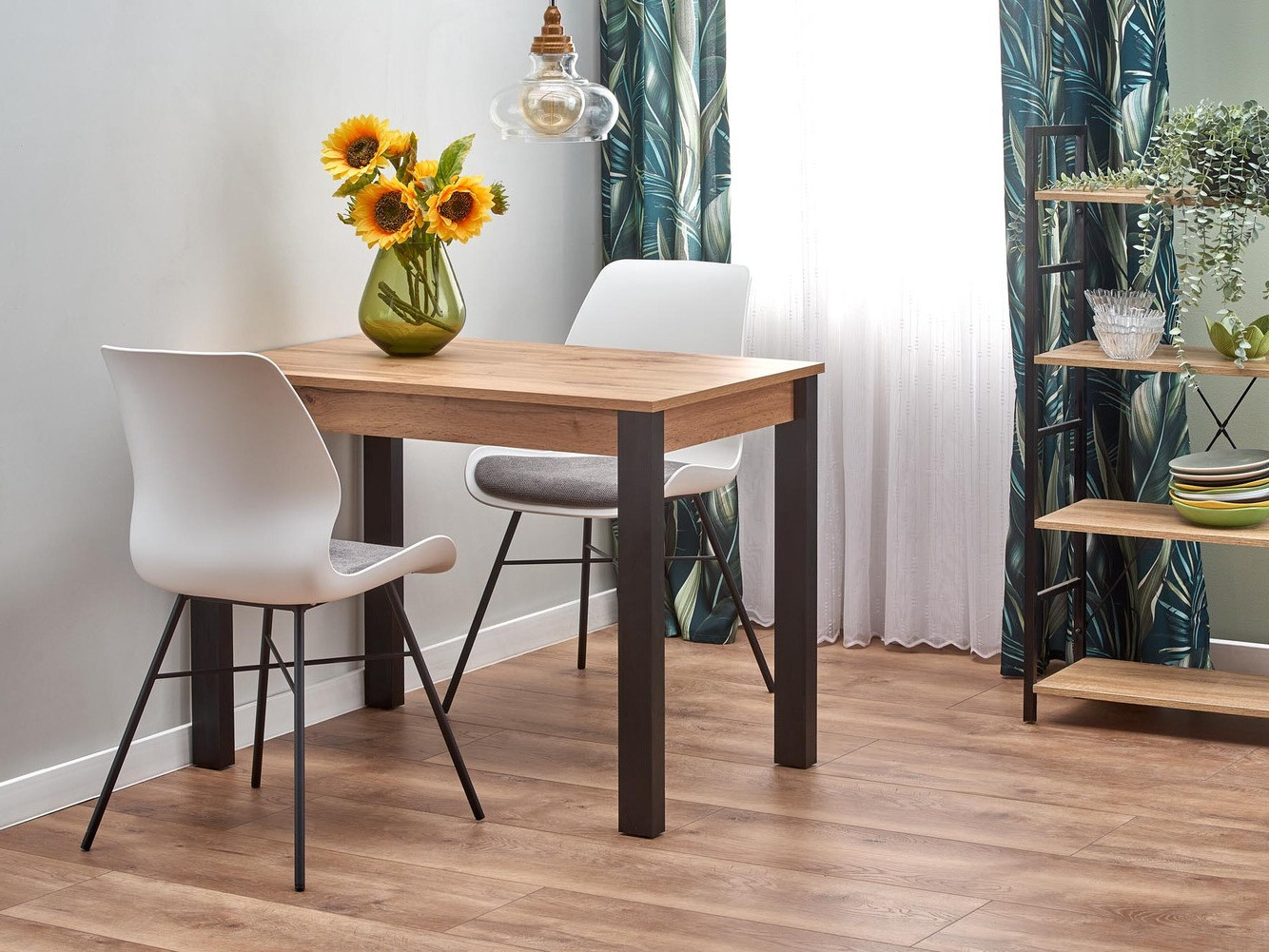 Stol Houston 1208 (Hrast Wotan + Crna)