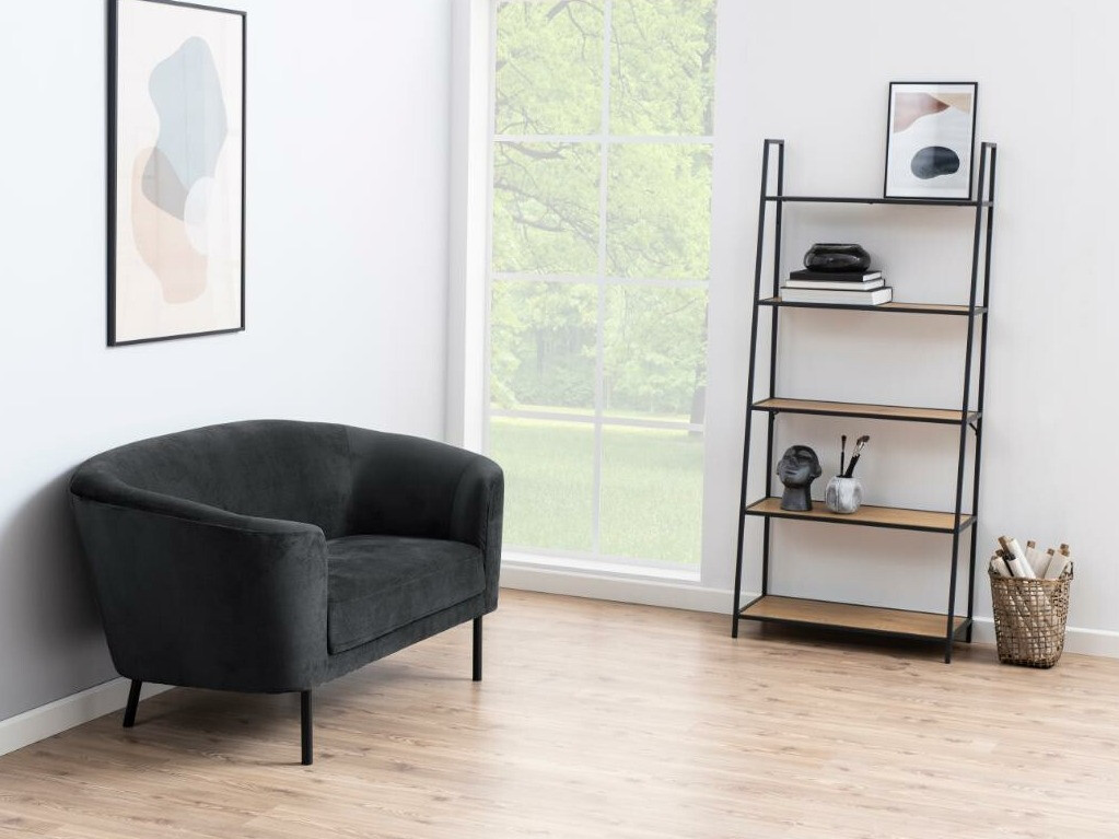 Polica Norsica Sevferi 156 (Crna + Divlji hrast)