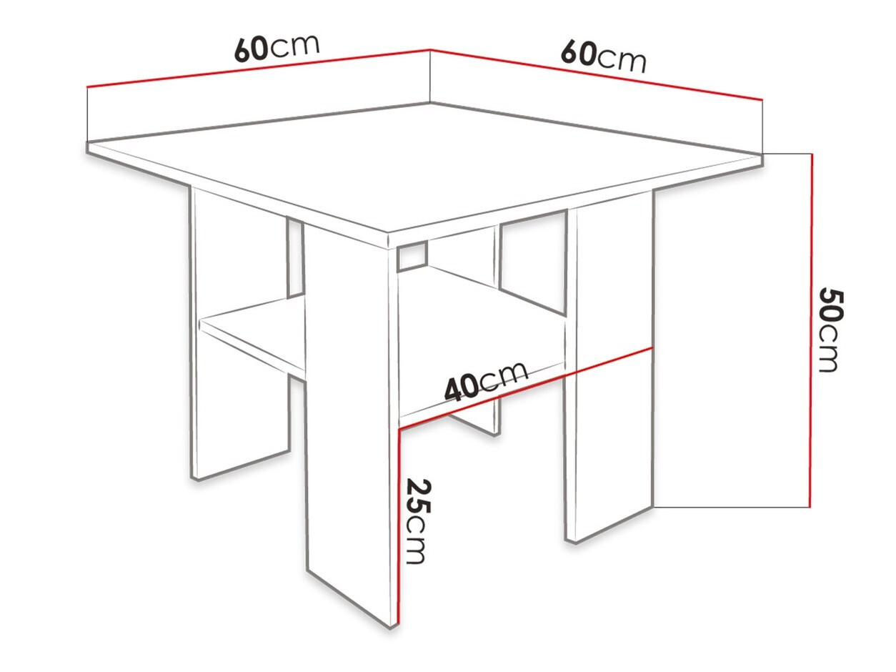 Stolić za kavu Reading 102 (Crna + Bijela)