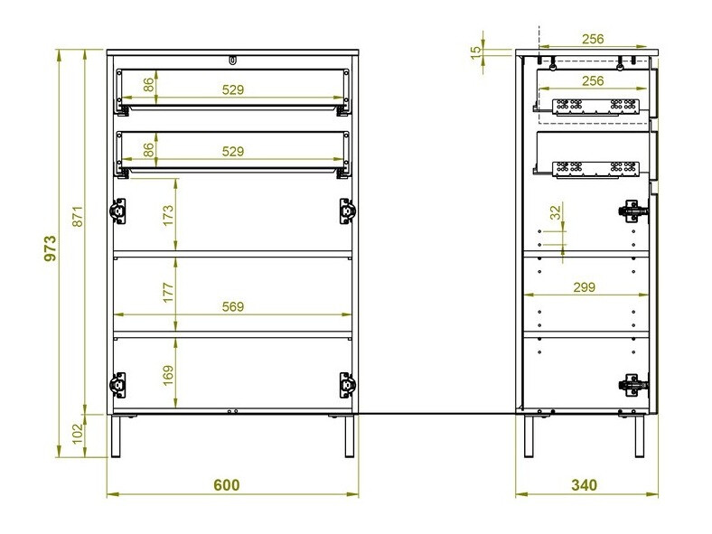 Samostojeći kupaonski ormarić Levtalo 102