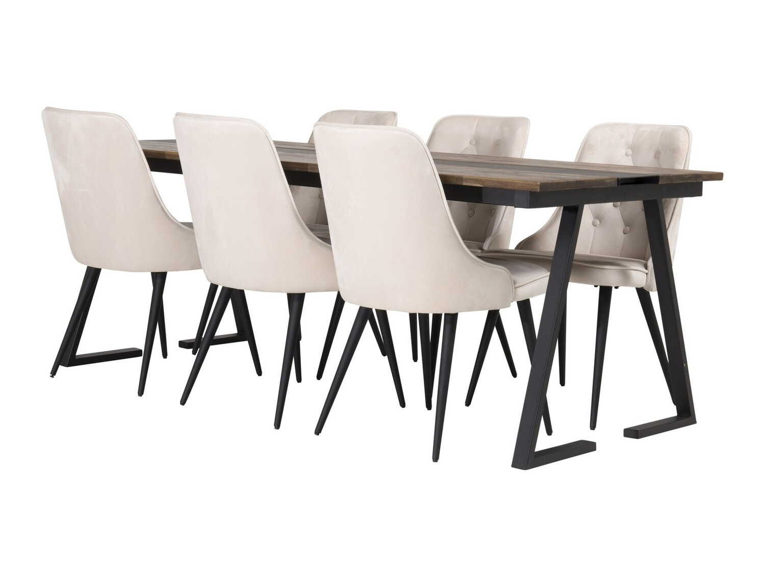 Blagovaonski set Dallas 1934 (Crna + Bež)