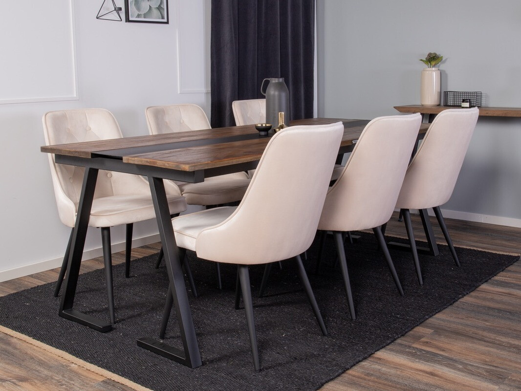 Blagovaonski set Dallas 1934 (Crna + Bež)