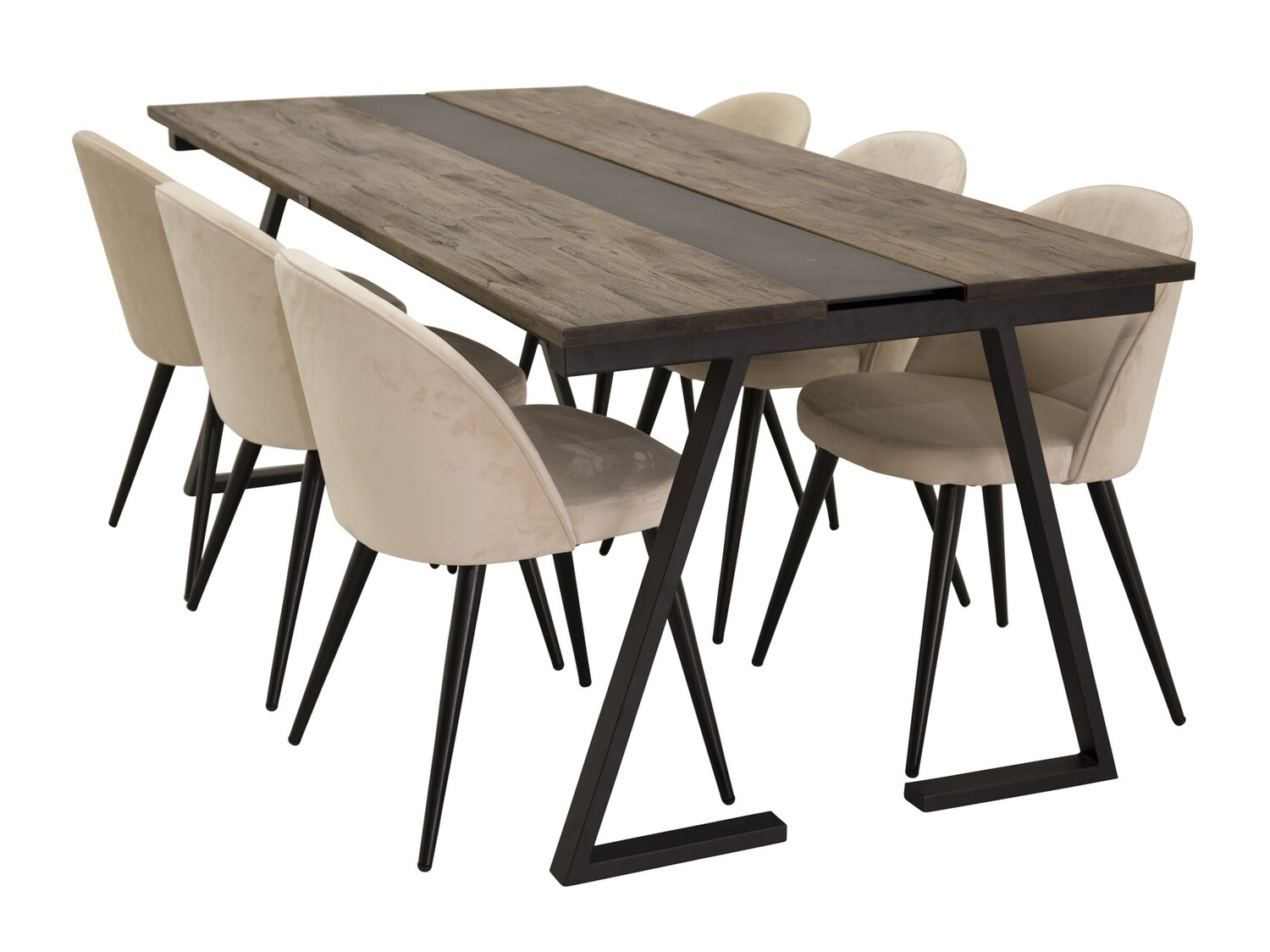 Blagovaonski set Dallas 1944 (Krem + Crna)