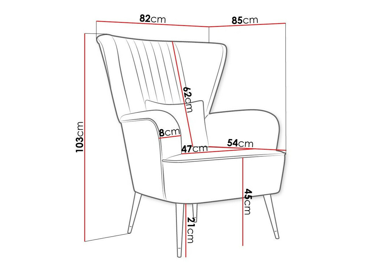 Fotelja Orem 111 (Magic Velvet 2219)