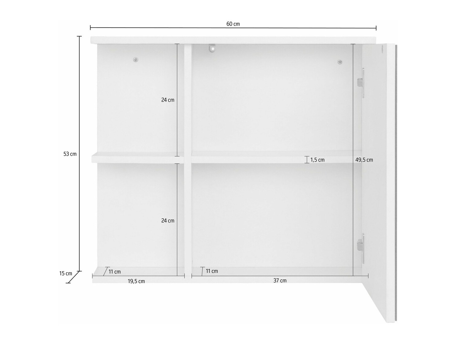 Kupaonski ormarić s ogledalom Tolcami 102