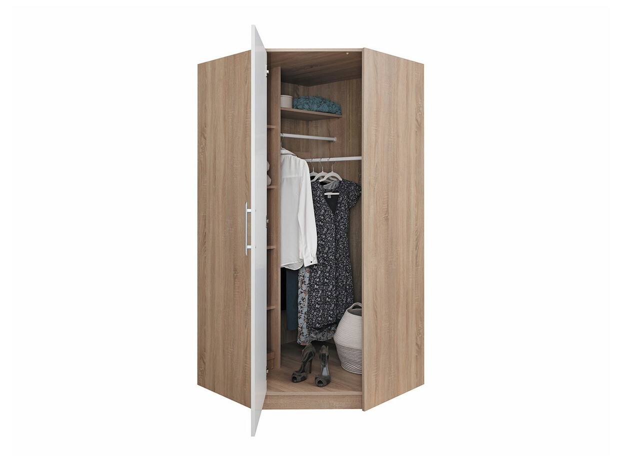 Kutni ormar Cavmero 106 (Sonoma hrast + Bijela)