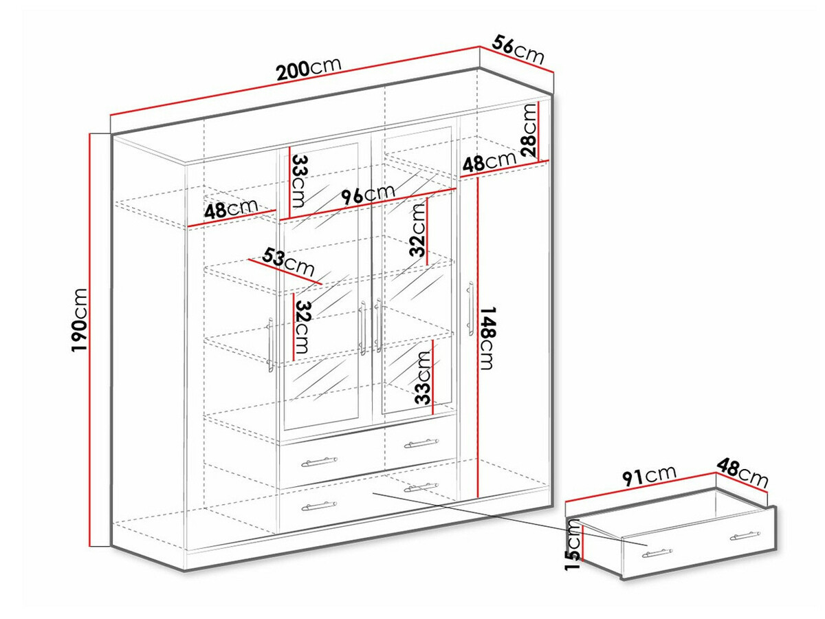 Ormar Cavmero 100 (Antracit)