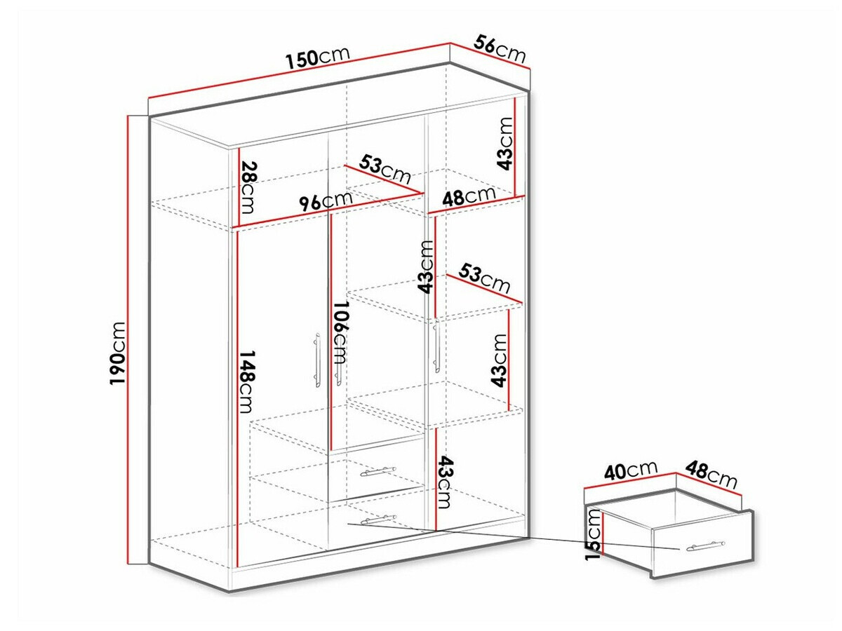 Ormar Cavmero 102 (Antracit)