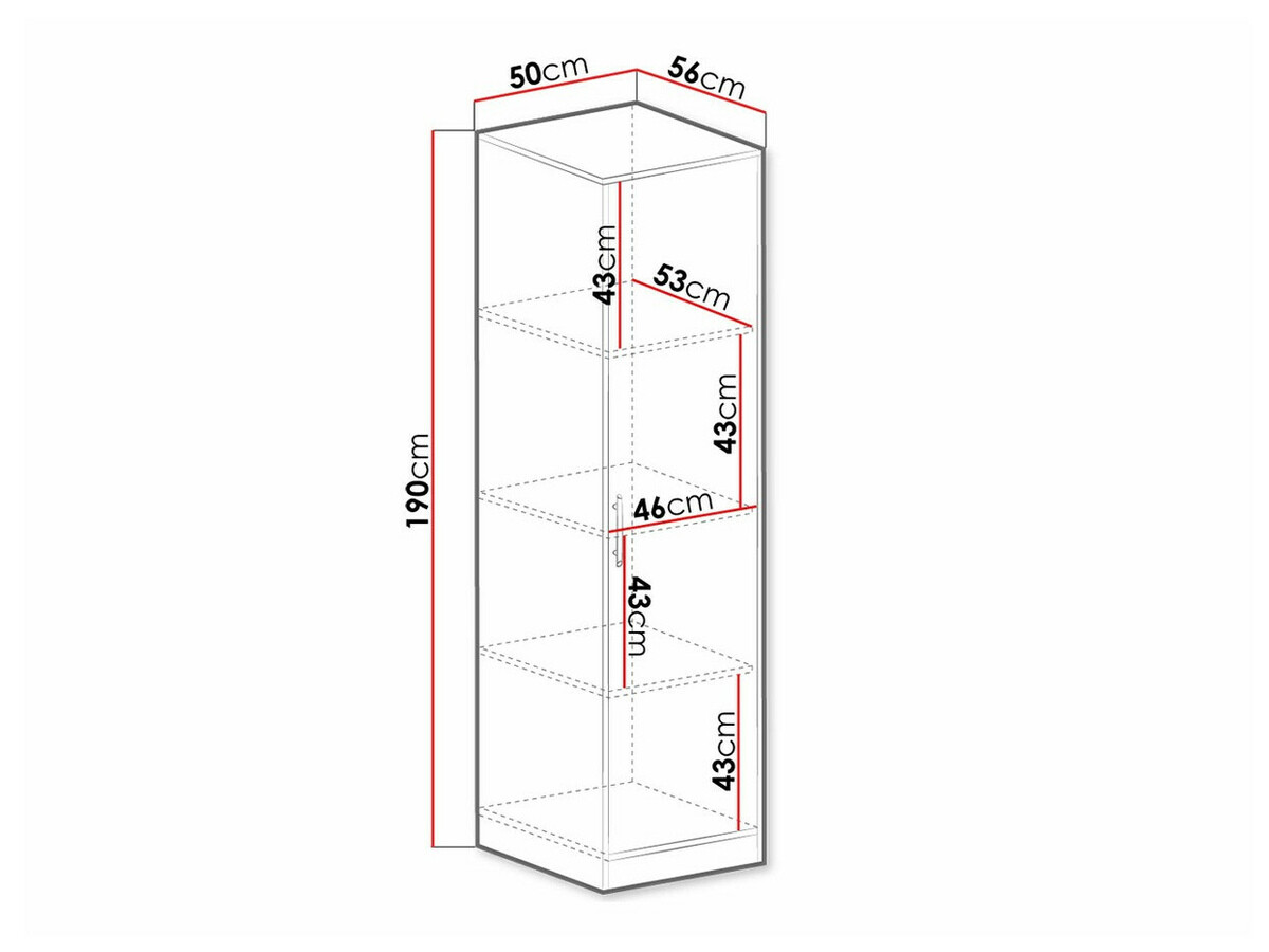 Polica Cavmero 107 (Antracit)