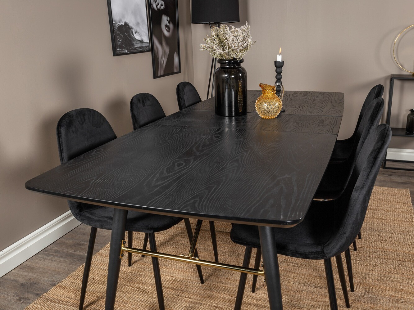 Blagovaonski set Dallas 1580 (Crna)