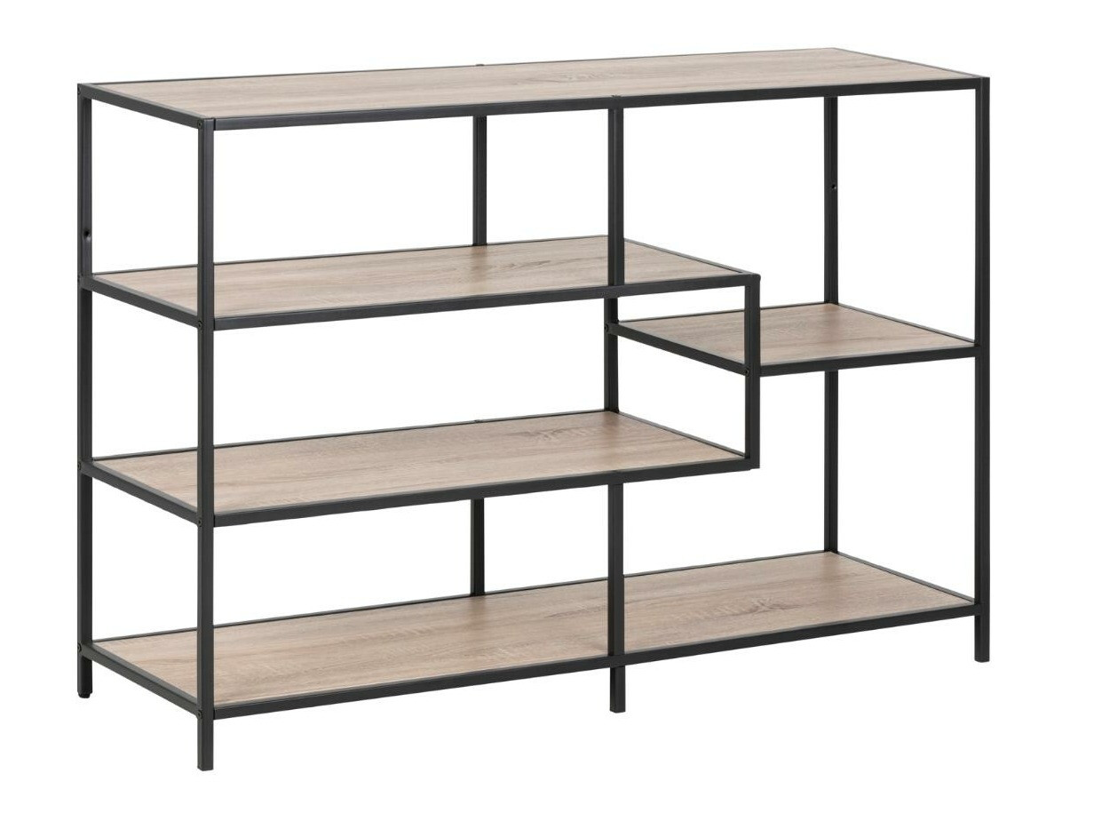 Polica Norsica Sevferi 102 (Sonoma hrast + Crna)