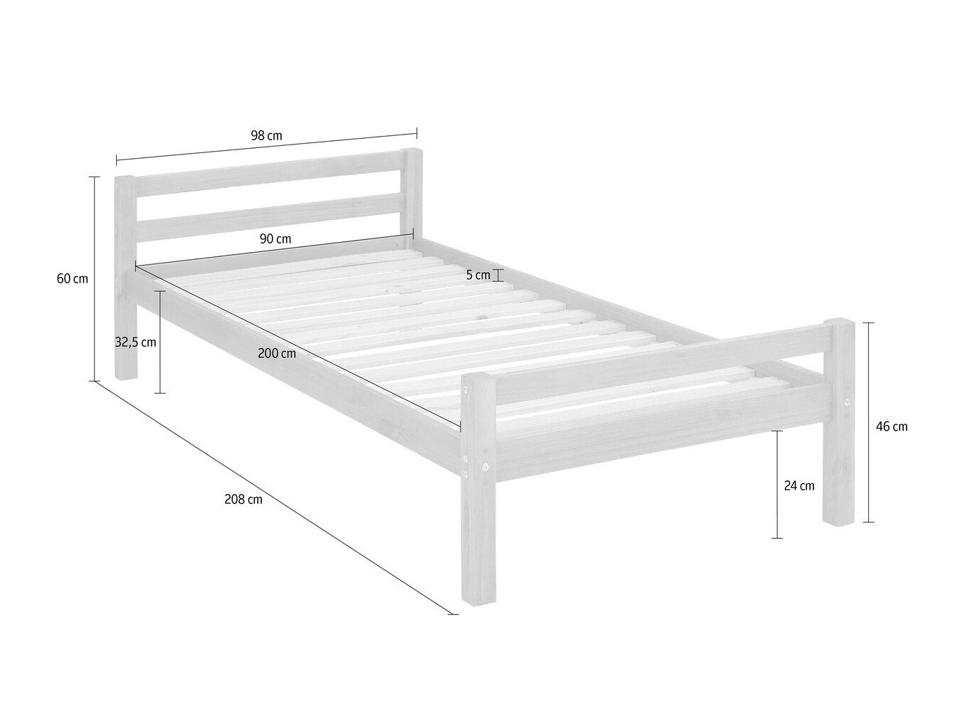 Krevet Ruvfiva 109 (Bijela)