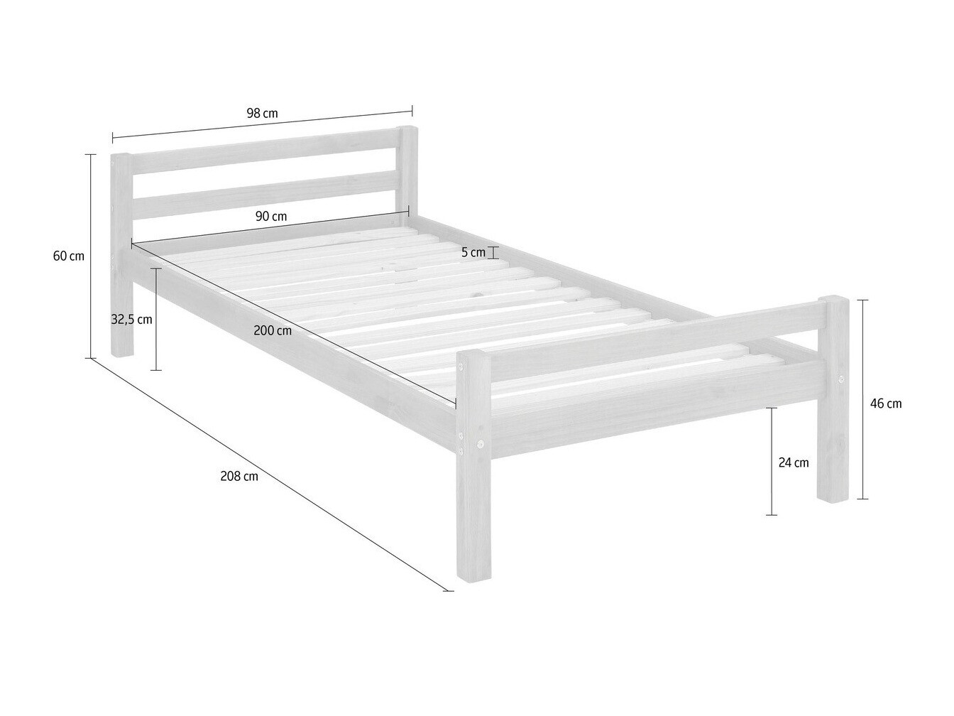 Krevet Ruvfiva 109 (Bor)