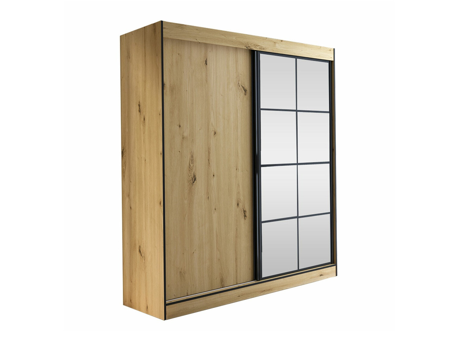 Ormar Toledo 118 (Artisan hrast + Crna)