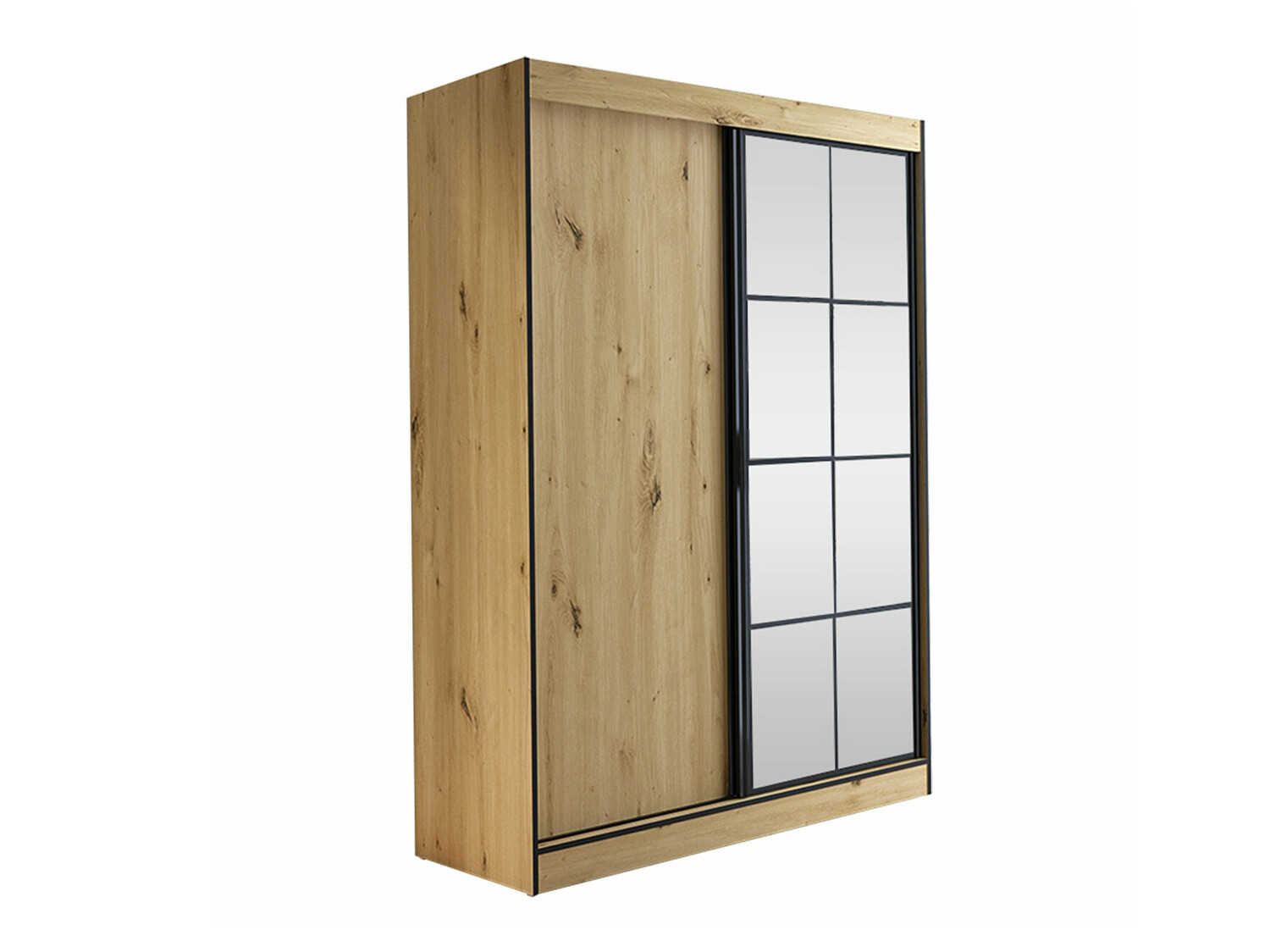 Ormar Toledo 118 (Hrast Artisan + Crna)