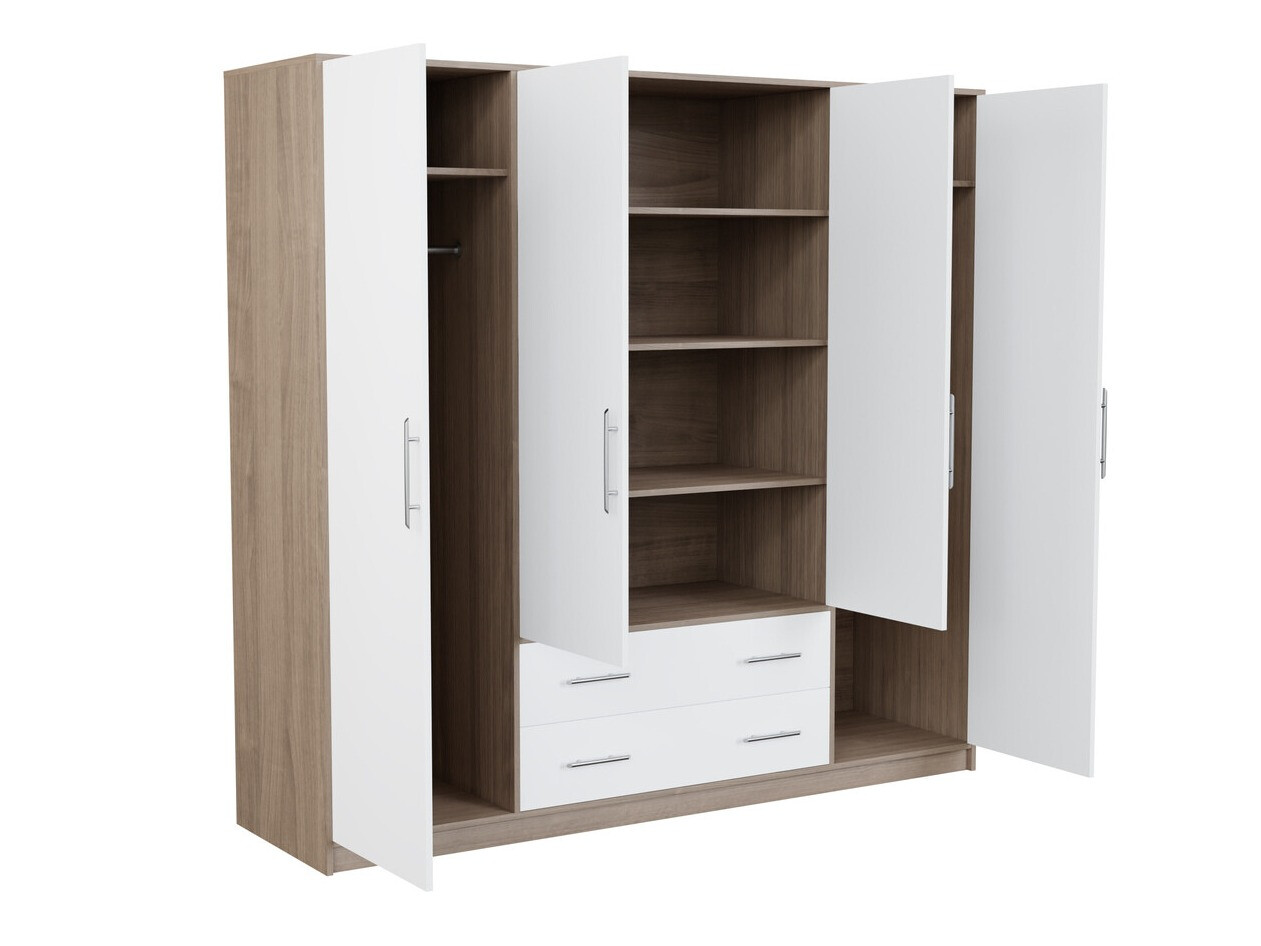 Ormar Cavmero 100 (Sonoma hrast + Bijela)