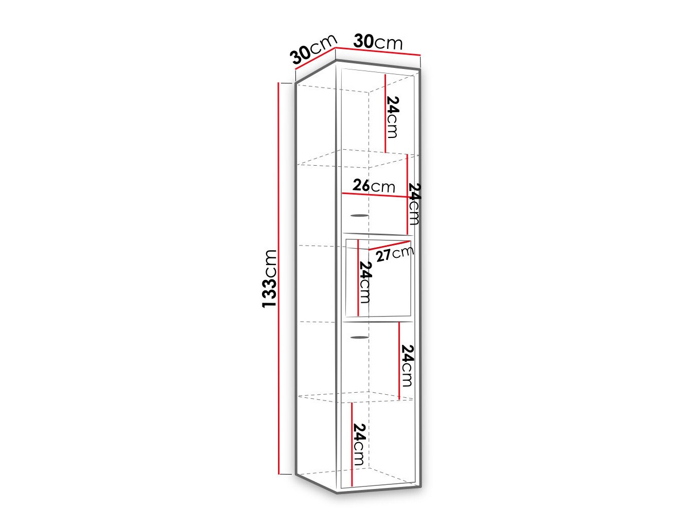 Zidni ormarić Velum (Crna + Hrast Artisan)
