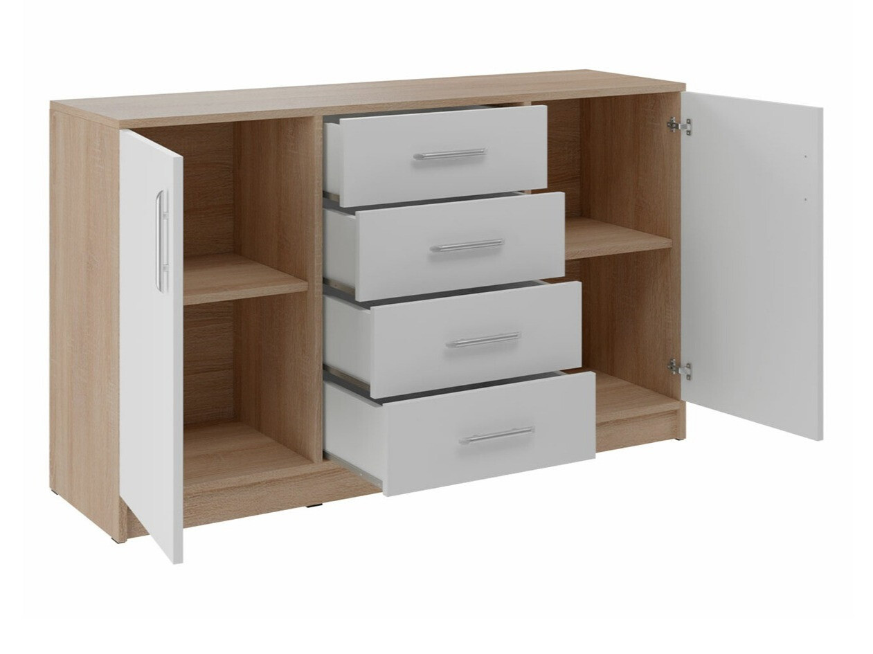 Komoda Cavmero 109 (Sonoma hrast + Bijela)