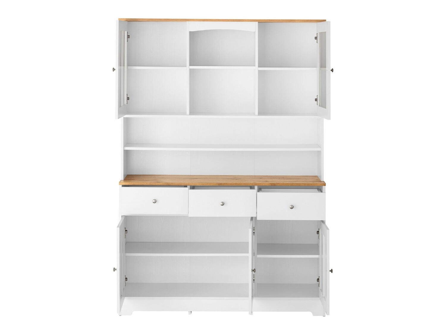 Polica Denton 893 (Bijela + Hrast)