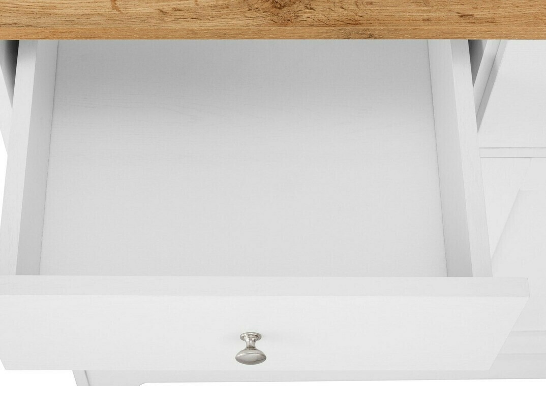 Polica Denton 893 (Bijela + Hrast)