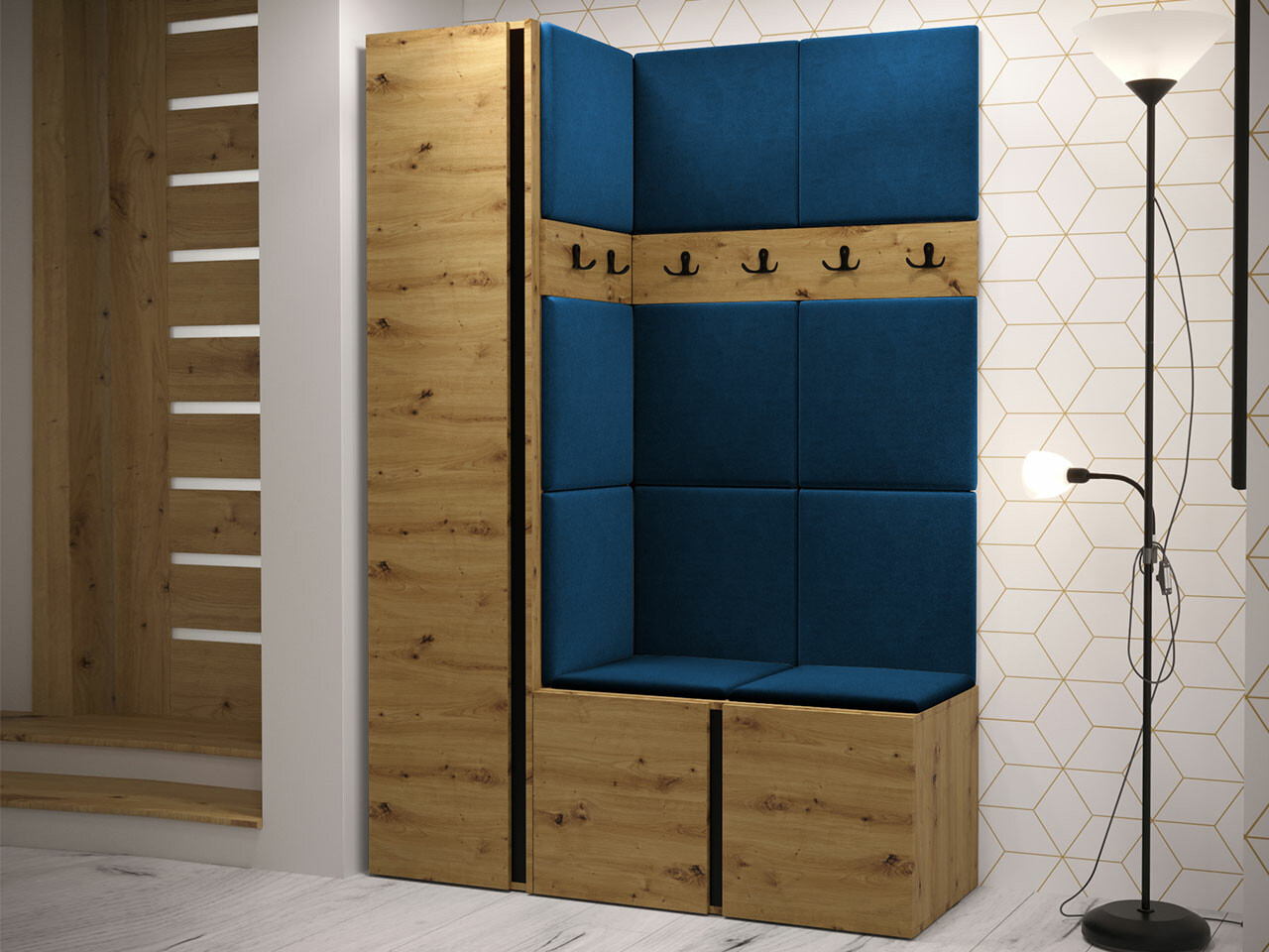 Set za hodnik Hartford 471 (Artisan hrast)